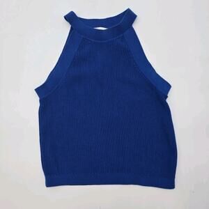 Women's Blue Sleeveless Top